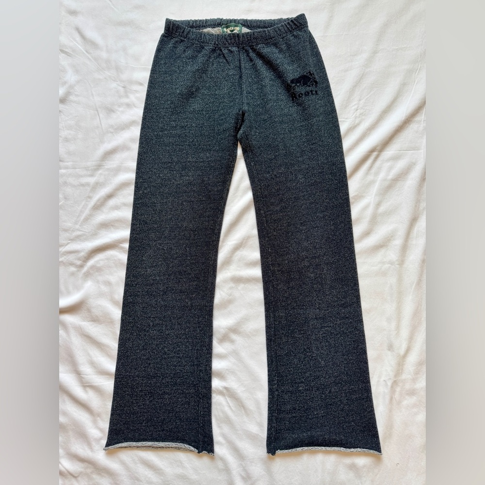 Roots Wide Leg Black w/White speckle Lounge Pants - Women